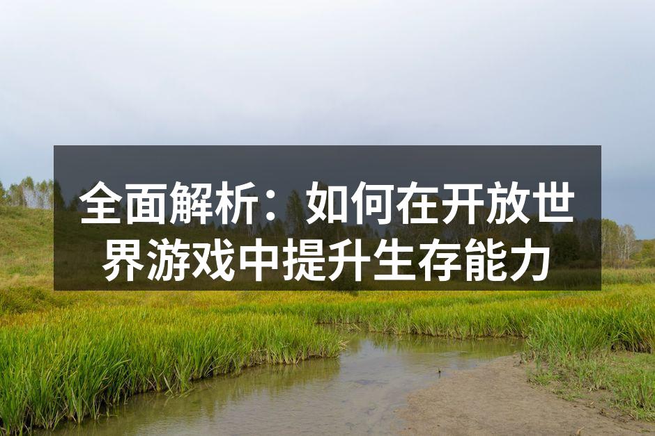 全面解析：如何在开放世界游戏中提升生存能